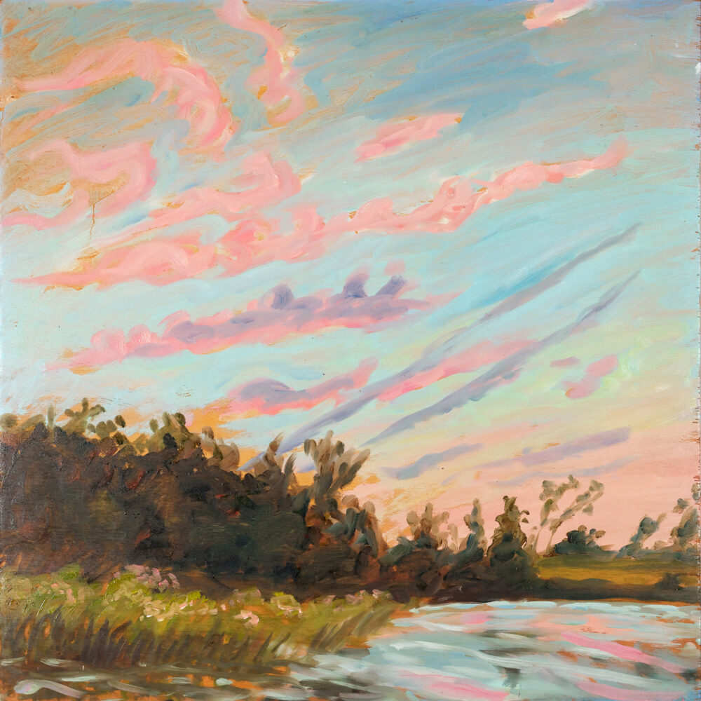 Flesherton Pond August 12 1995 Dusk
