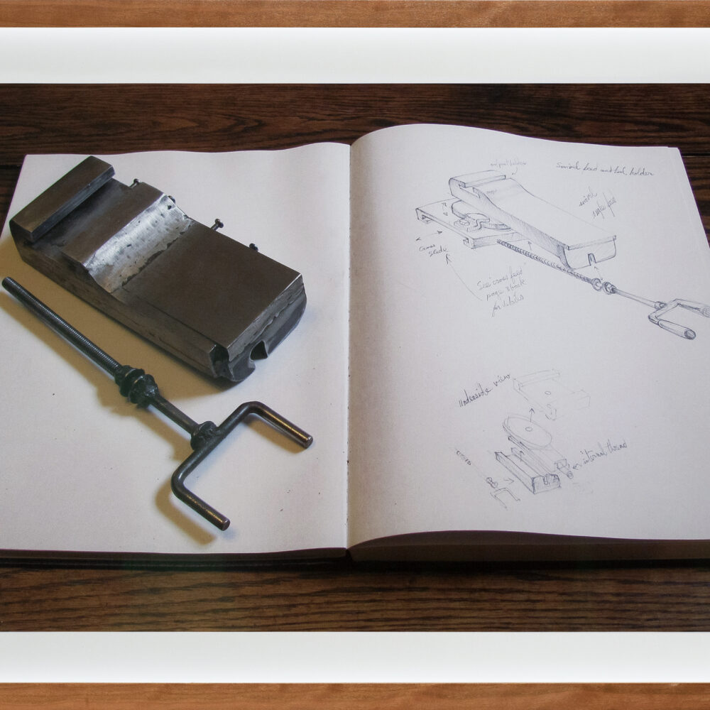 swivel feed and tool holder