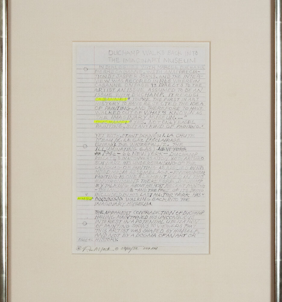 Duchamp Walks Back into the Imaginary Museum, Page 41