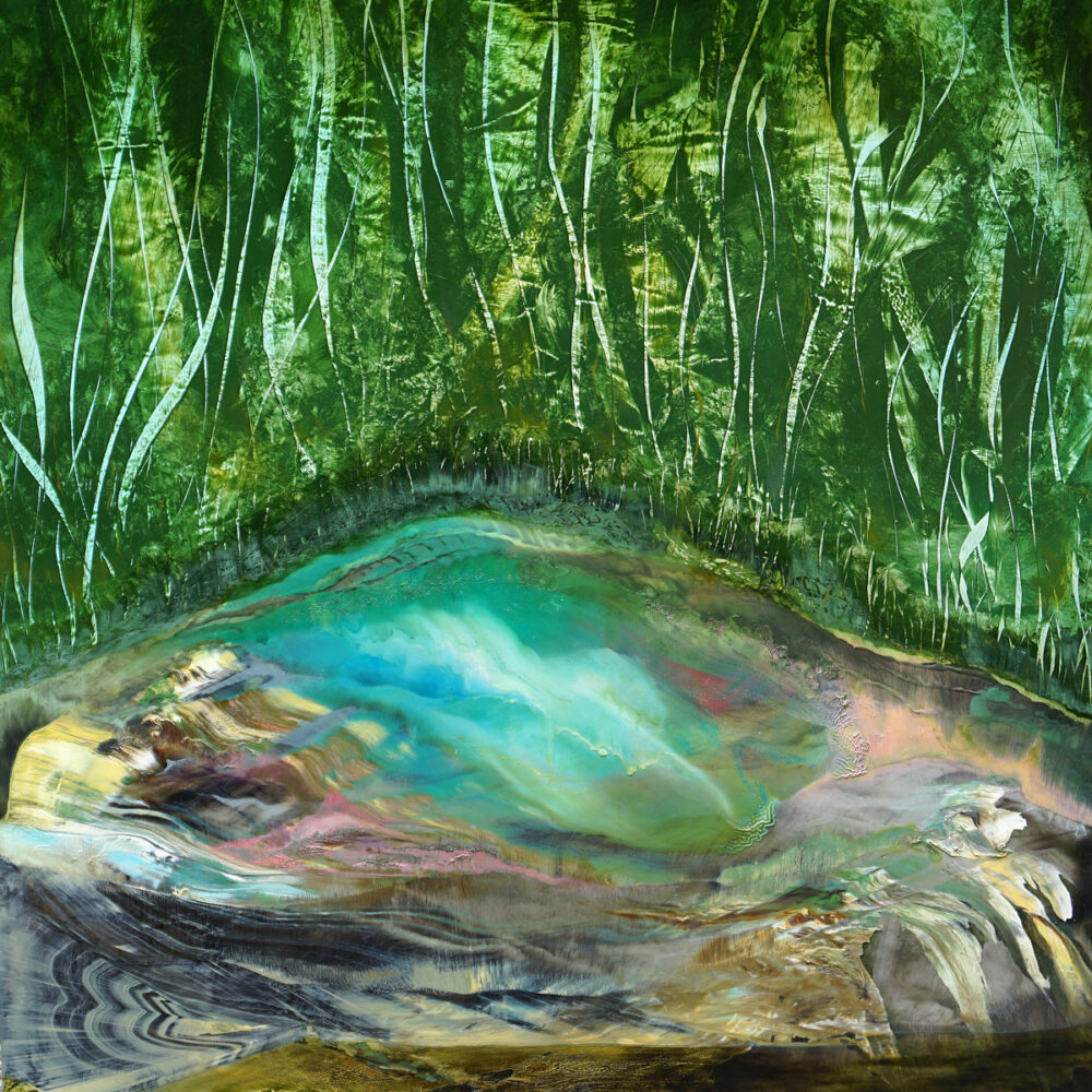 croaking in the lagoon
